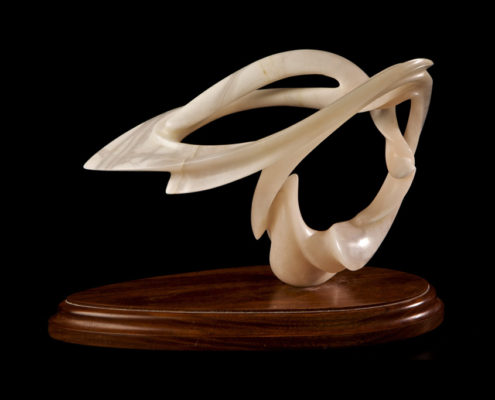 Alabaster Sculpture - Angelic by Brian Grossman