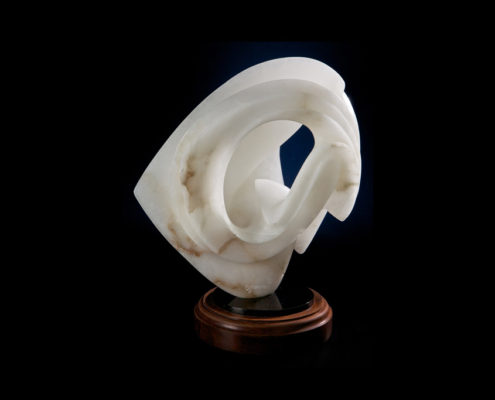 Alabaster Sculpture - Translucent Simplicity II by Brian Grossman - 2nd view