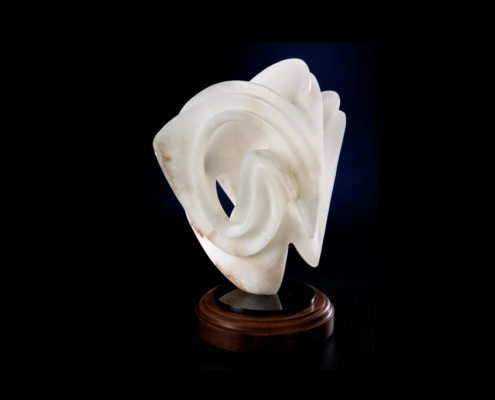 Alabaster Sculpture - Translucent Simplicity by Brian Grossman - 2nd view