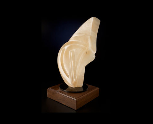 Alabaster Sculpture - Translucent Transparency by Brian Grossman