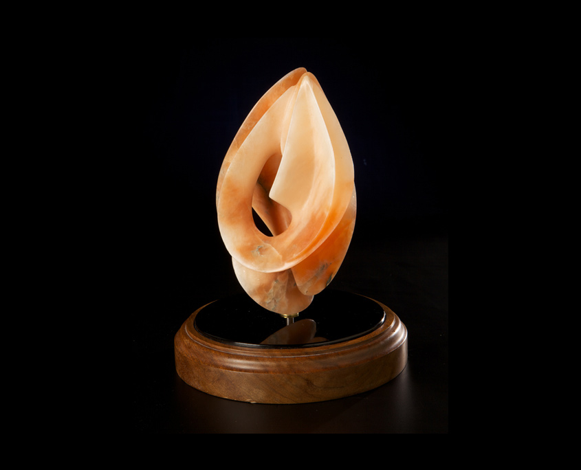 Alabaster Sculpture - Untitled Model for small Bronze by Brian Grossman