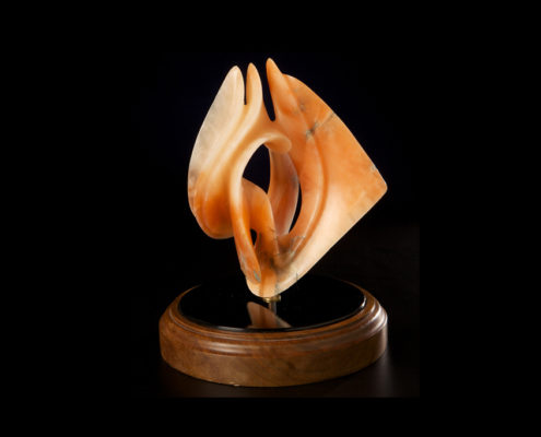 Alabaster Sculpture - Untitled Model for small Bronze by Brian Grossman - 3rd view