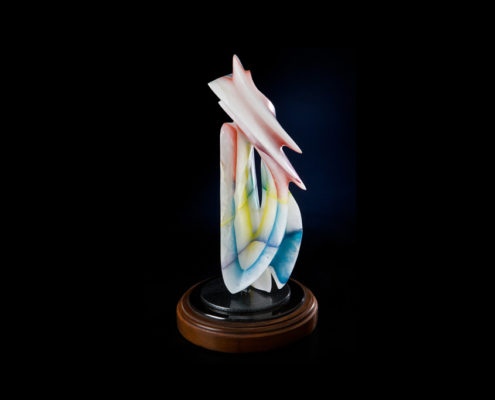 Laminated Alabaster Sculpture - Iced Delight by Brian Grossman