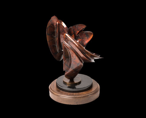 Bronze Sculpture - Internal Reflections II by Brian Grossman