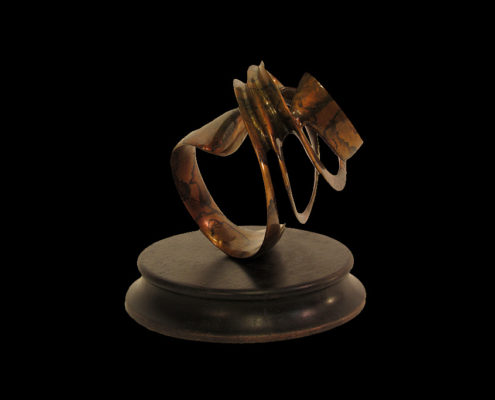 Bronze Sculpture - Looking for Approval III by Brian Grossman